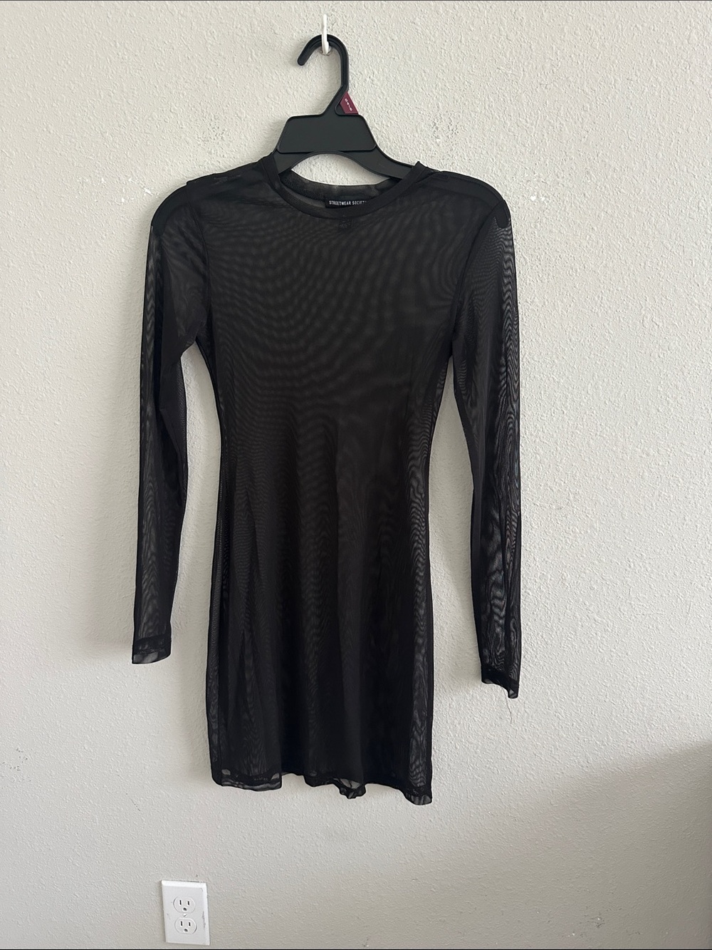 Streetwear society small mesh see through dress